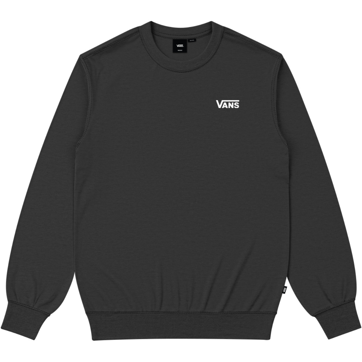 2026 Vans Mens Left Chest Crew Sweatshirt VN0010GEBLK - Black